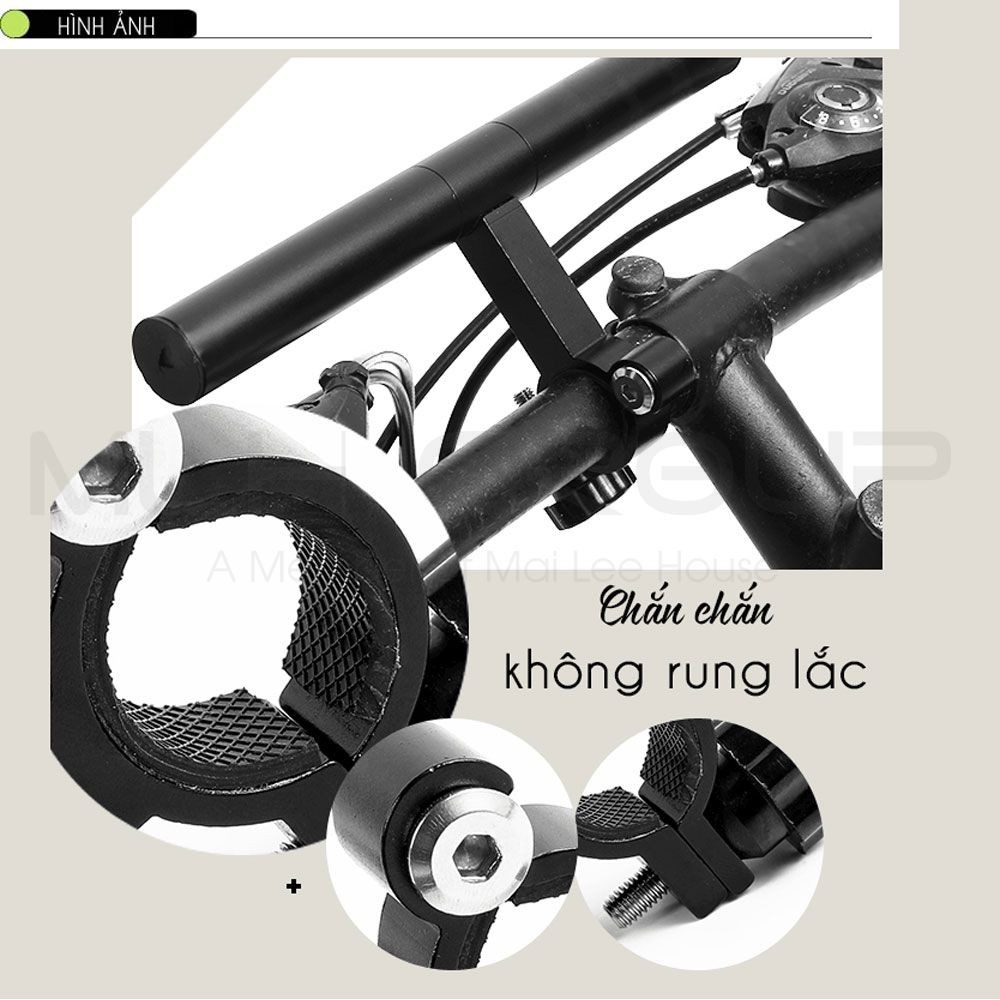 Giá Đỡ Đèn Pin Xe Đạp Thanh Mở Rộng Gắn Phụ Kiện Xe Đạp Tiện Dụng Hợp Kim Nhôm Siêu Bền Chắc Chắn MLH