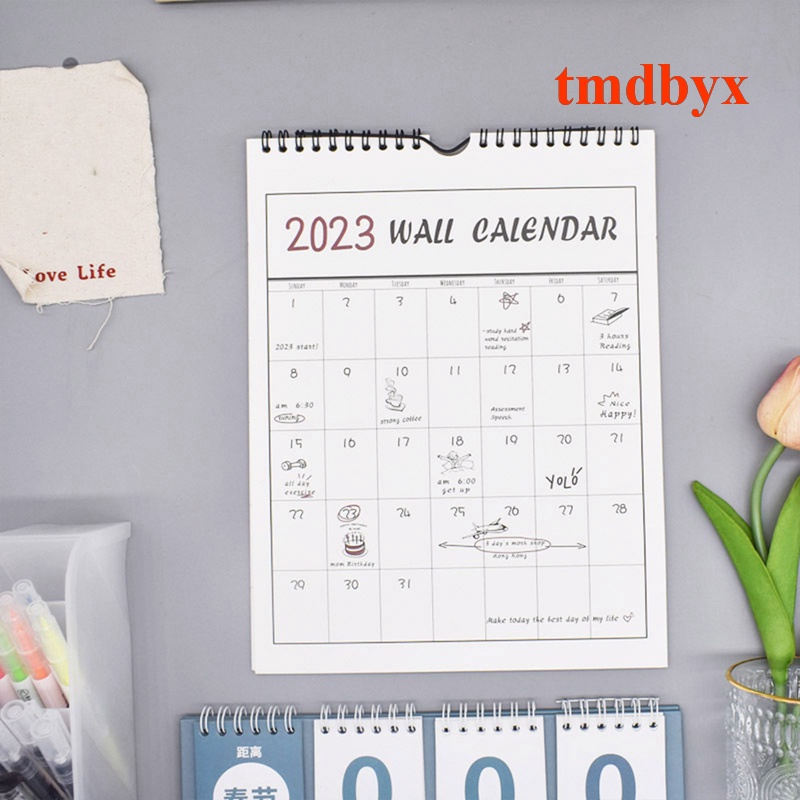 Lịch Lên Kế Hoạch Hàng Tuần 2023 Treo Tường Tiện Dụng