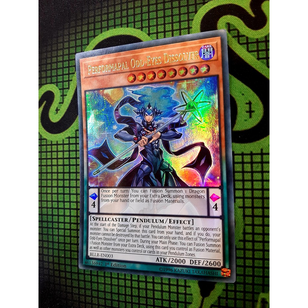 THẺ BÀI YUGIOH Performapal Odd-Eyes Dissolver - BLLR-EN003 - Ultra Rare 1st Edition