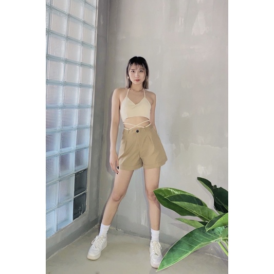 Áo bra dây có mút ngực nhiều kiểu thắt nơ trendy cá tính tips nhỏ cho quần bị rộng eo hay che khuyết điểm vòng eo