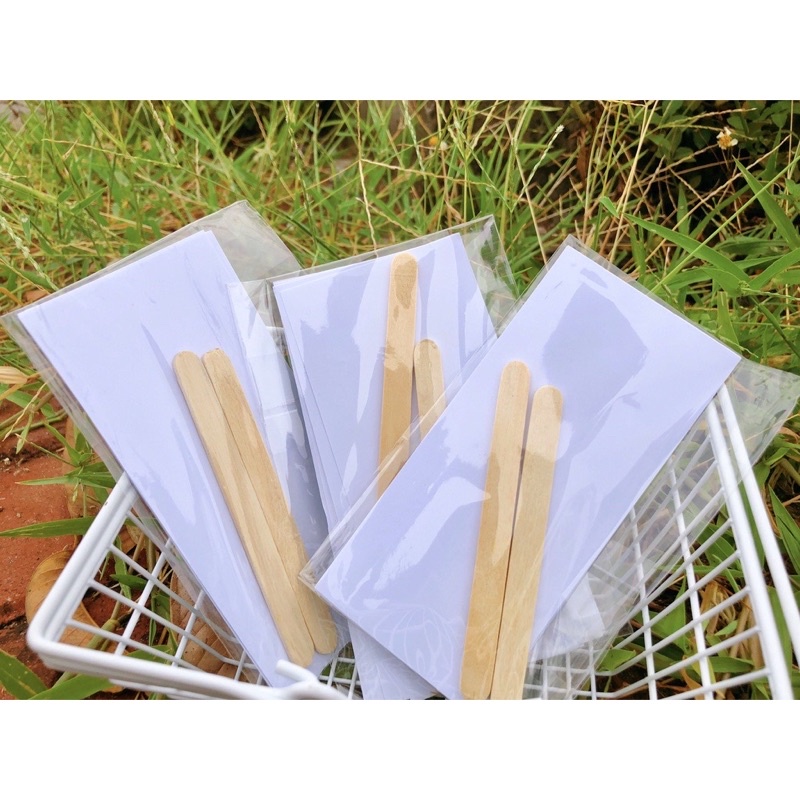 Set Giấy Wax Lông Và Que Gỗ