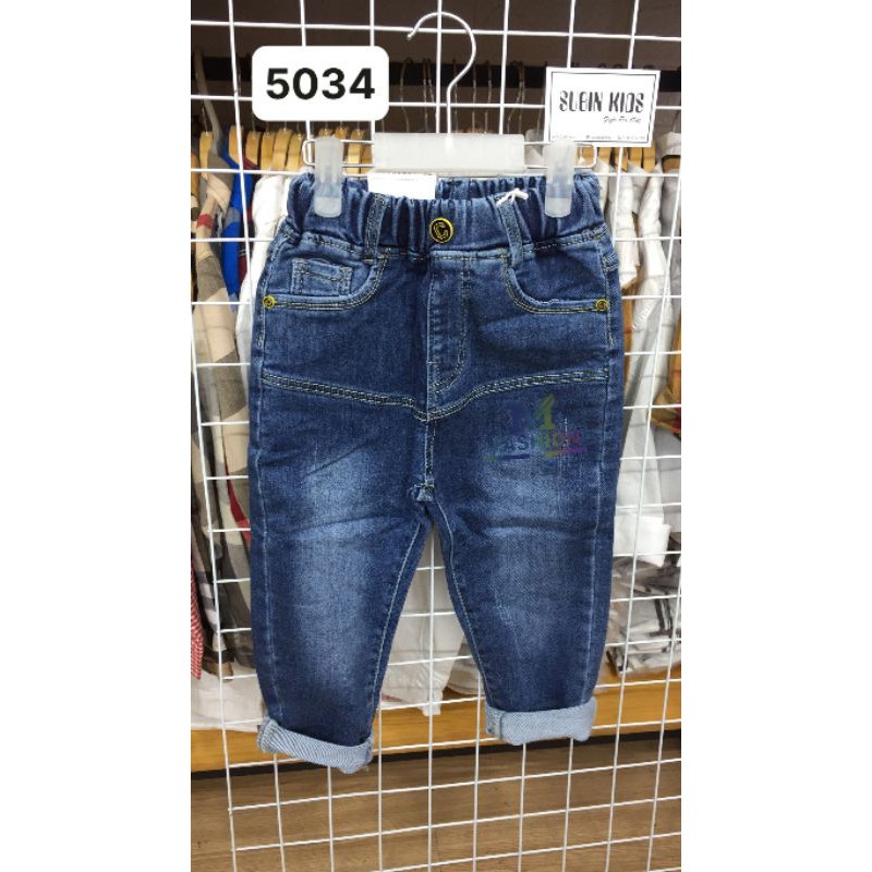 Quần jeans trẻ em SB5034 sz 12kg - 22kg quần bò bé trai bé gái cạp chun (hàng có sẵn) SUBIN KIDS