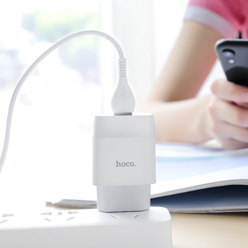 (TOP BÁN CHẠY) Bộ Sạc 2 Cổng USB - Hoco C73 / C73A Iphone/Ipad - Hàng xịn