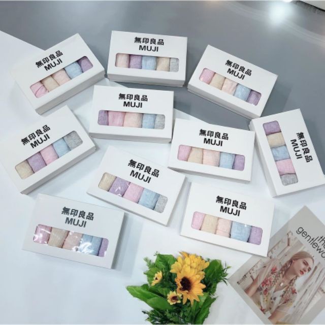 [Mã WAMT2405 giảm 10K đơn 0K] Quần lót nữ Muji hàng xuất nhật, hộp 5 quần siêu kháng khuẩn | BigBuy360 - bigbuy360.vn