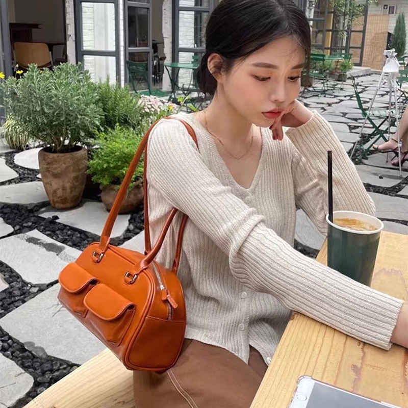 Túi đeo vai IELGY nhiều ngăn phong cách retro thời trang dành cho nữ