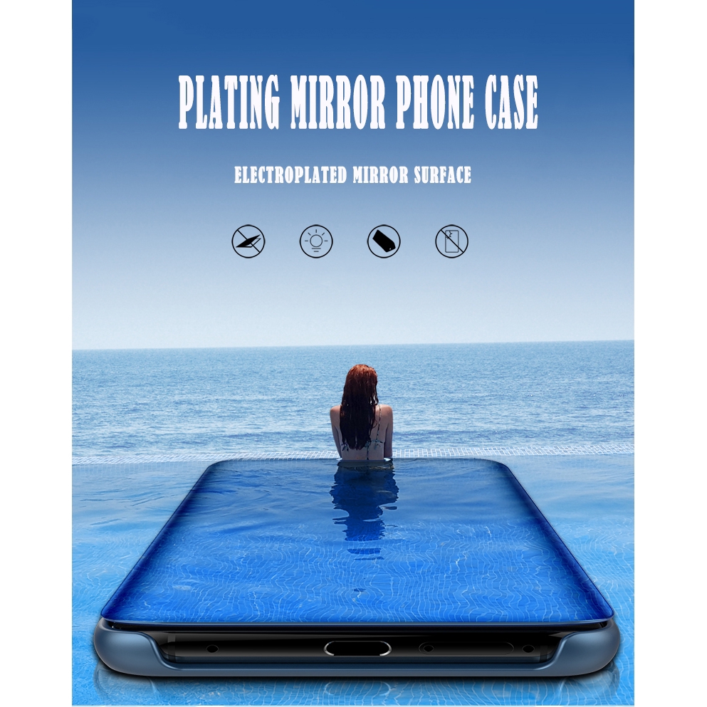 Bao Da Điện Thoại Nắp Lật Tráng Gương Thông Minh Cho lg velvet 5g k41s k51s k61 v60 k50s thinq k50 q60 Ốp