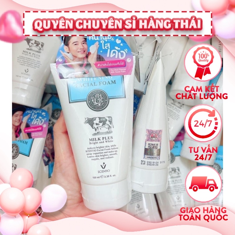 SỮA RỬA MẶT BÒ Milk Plus Q10 100ml thái lan