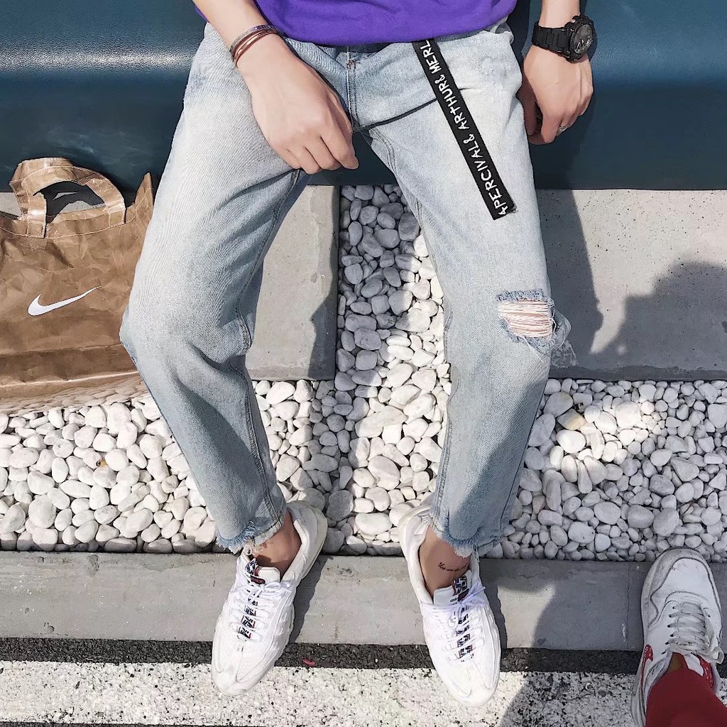 JEANS RÁCH 1 BÊN #A7