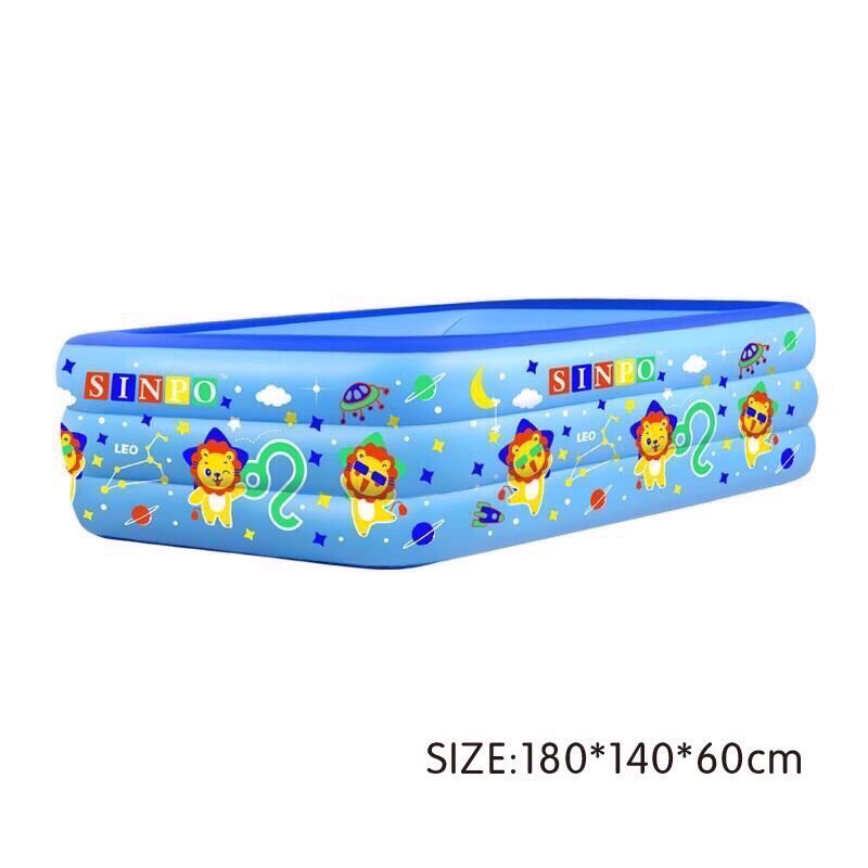 Bể Bơi Hình Chữ Nhật 3 Tầng 1,8M