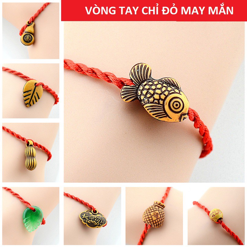 [Mã FAMAYFA giảm 10K đơn 50K] Vòng tay chỉ đỏ may mắn - Vòng đeo tay cho cả nam và nữ Leeno