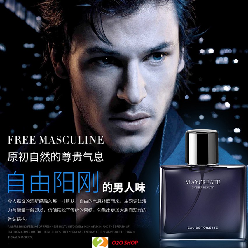 Nước Hoa Nam Maycreate - Đẳng Cấp - Mạnh Mẽ - Nam Tính Đầy Lôi Cuốn - Perfume For MEN 55ml – Sang Trọng – O2O Shop