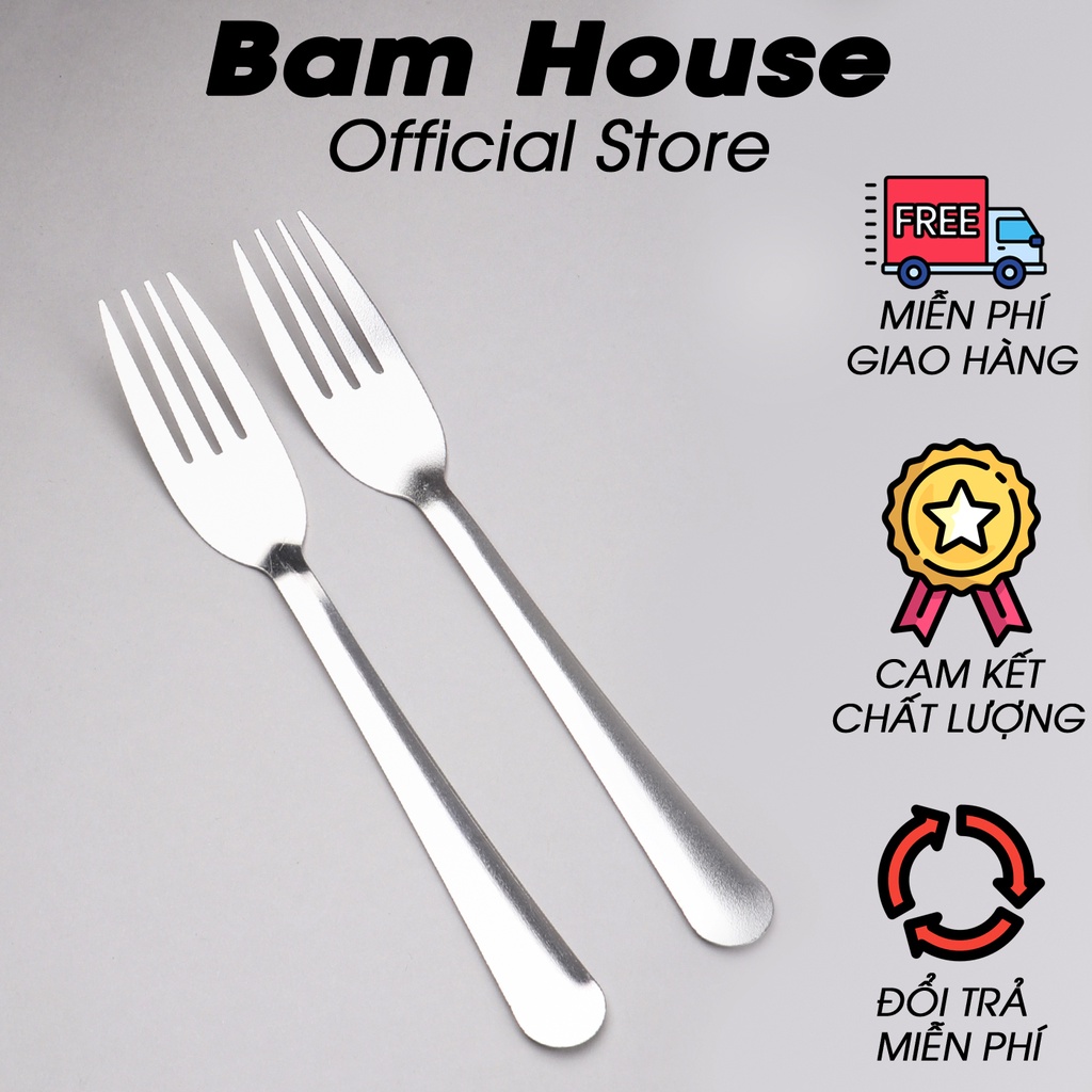 Nĩa ăn inox Bam House sáng bóng cao cấp NA01 – BamBam Store