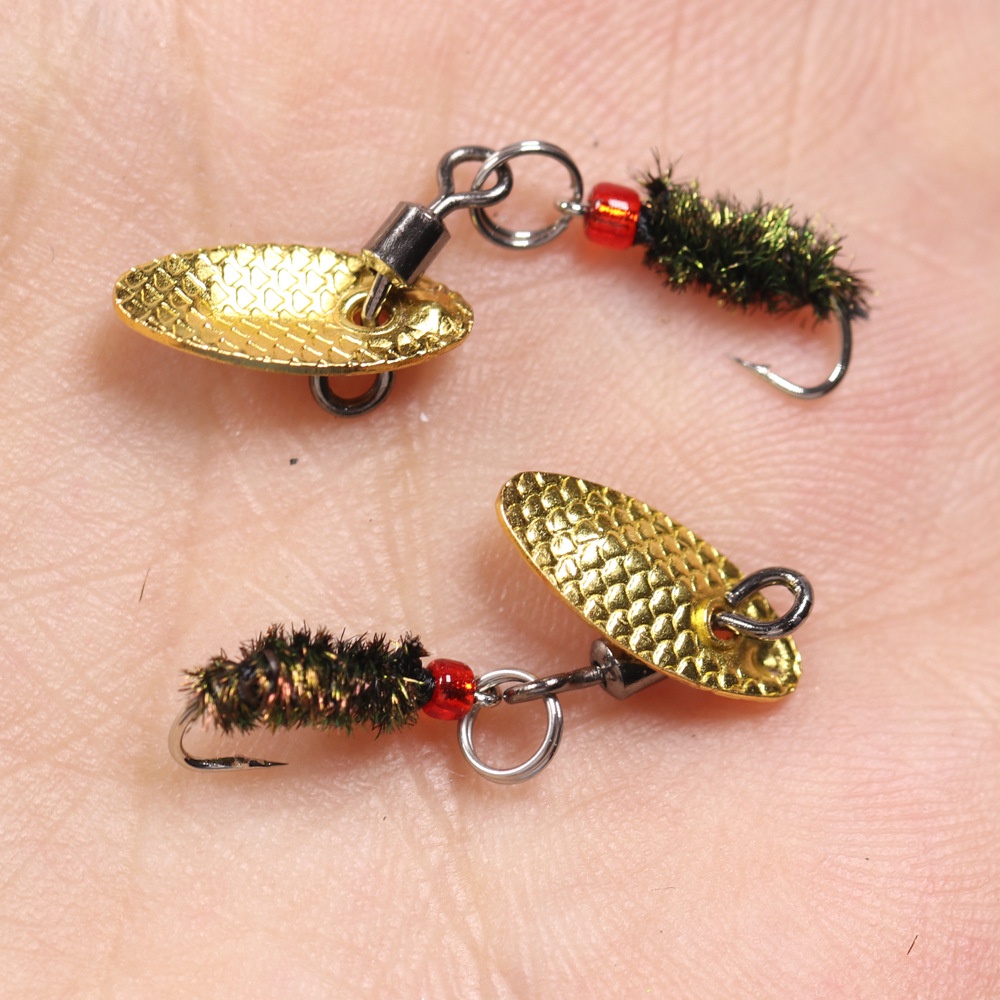 Mồi Bọ Câu Mương, Mồi Giả Sâu Nước Câu Lure có thìa lượn