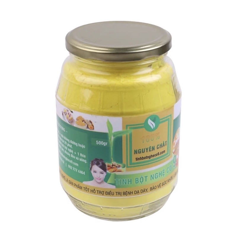 Combo 2 Hũ Tinh Bột Nghệ Cô 9 (500g / Hũ)