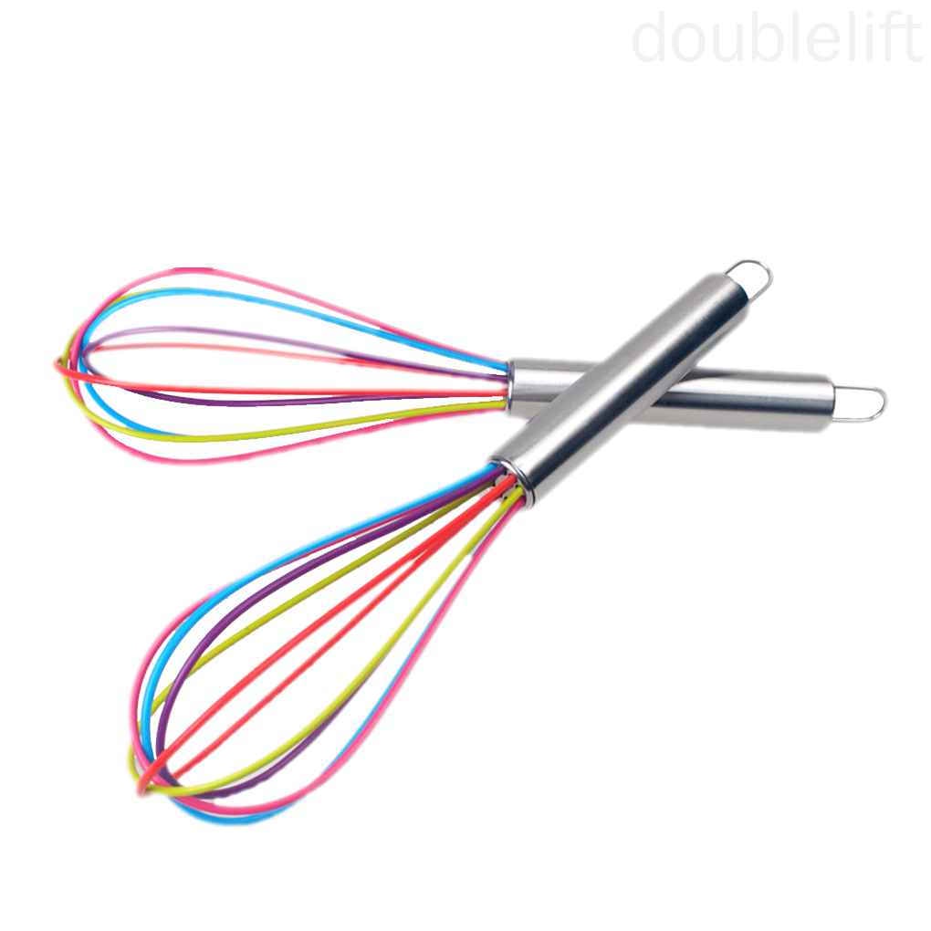 Dụng Cụ Đánh Trứng Bằng Thép Không Gỉ Và Silicone