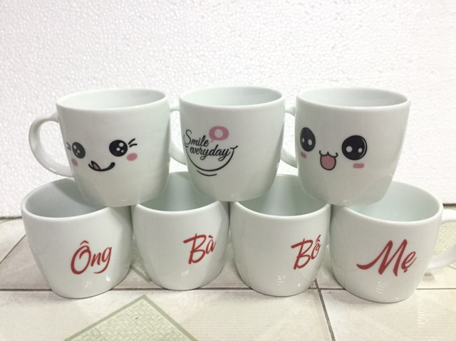 Cốc sứ Ly sứ Bát Tràng in tên theo yêu cầu