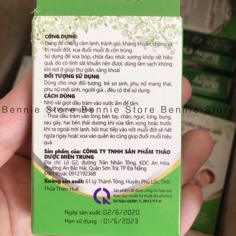 Dầu tràm gió Baby cute cho bé 10ml, Tinh dầu tràm xua đuổi côn trùng cho bé