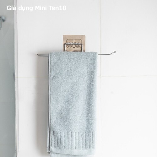 Giá treo khăn nhà tắm dán tường treo cuộn giấy vệ sinh phòng tắm đa năng không khoan đục tường chịu lực tốt