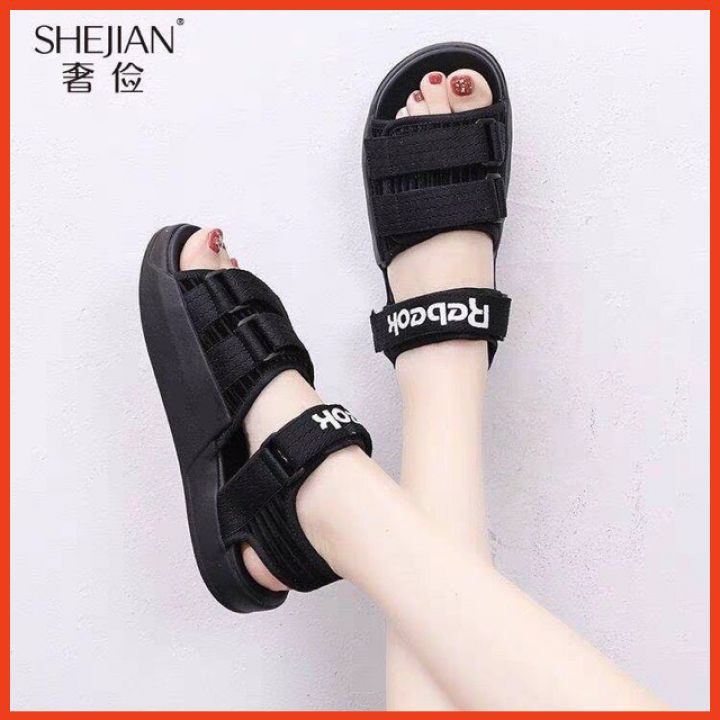 Giày Sandal Nữ Quai Hậu 2 Màu Dép Học Sinh Sandal Hàn Quốc Đẹp