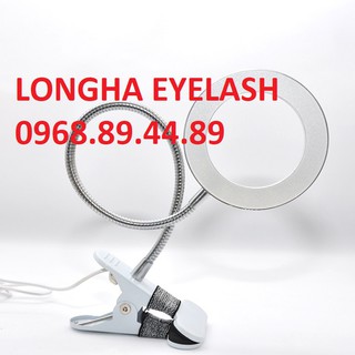 Đèn led mini kẹp bàn nối mi, đèn led kẹp bàn làm nail