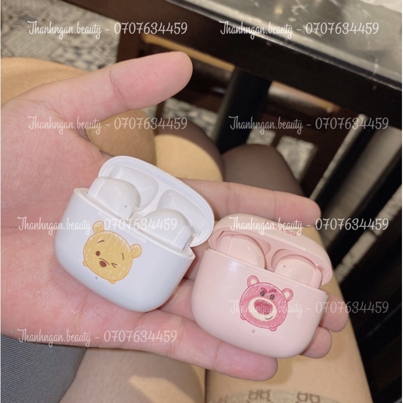 Tai Nghe Disney Gấu Pooh - Gấu Lotso Hồng Chính Hãng