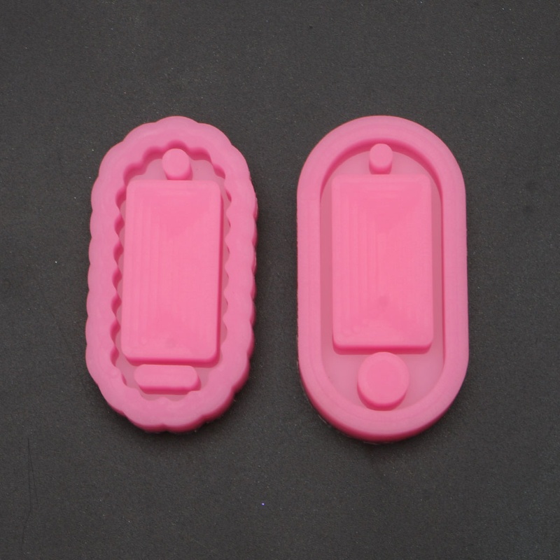Khuôn Silicone Làm Thẻ ID / Móc Khóa Bằng Resin Epoxy DIY