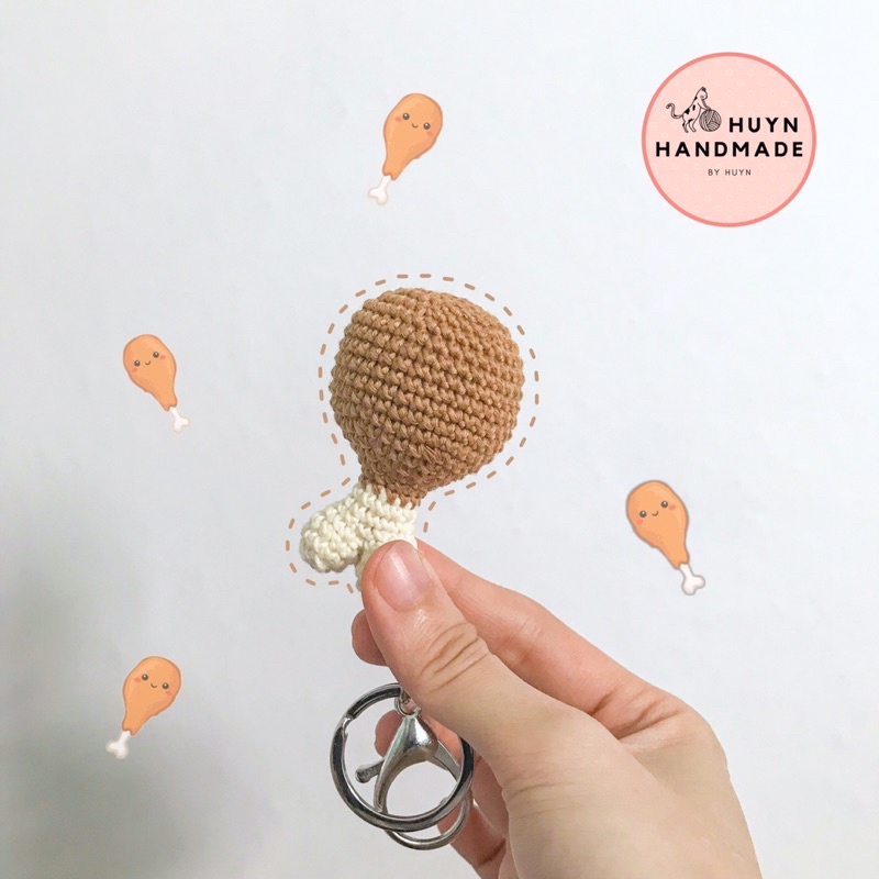 Móc khoá len đùi gà | Huyn Handmade