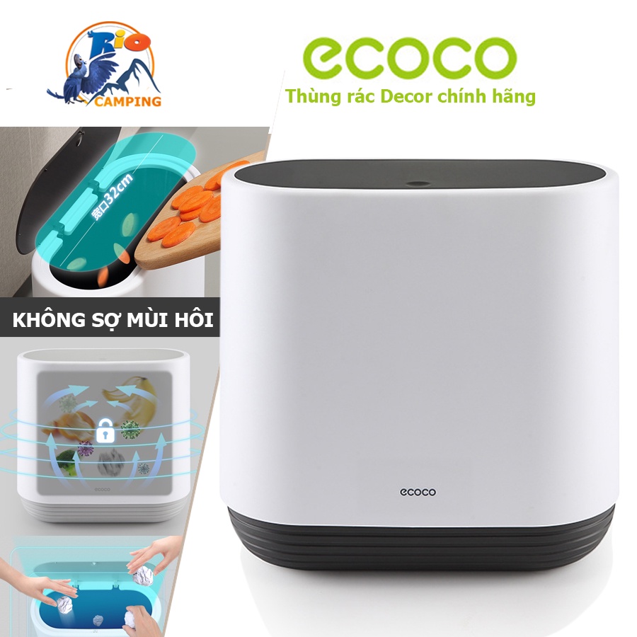 Thùng Rác Ecoco Thông Minh Cao Cấp Thể Tích 10L Thương Hiệu Nhật Bản