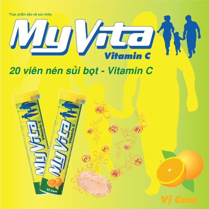 Viên Sủi Myvita Vitamin C (Vị CAM) 20 Viên - Bổ Sung Vitamin C - cvspharmacy | BigBuy360 - bigbuy360.vn