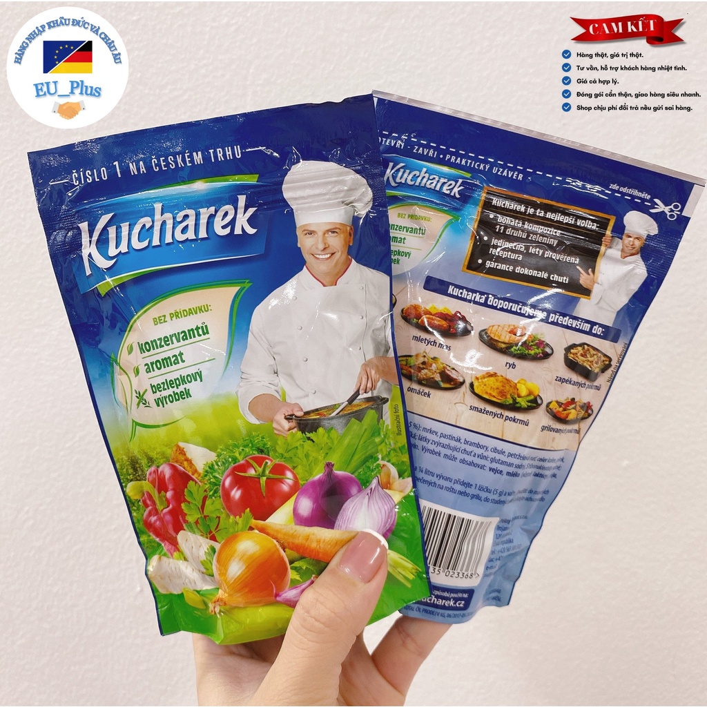 Hạt nêm rau củ hữu cơ Kucharek 200g - Đức - cho người ăn chay/ cho bé