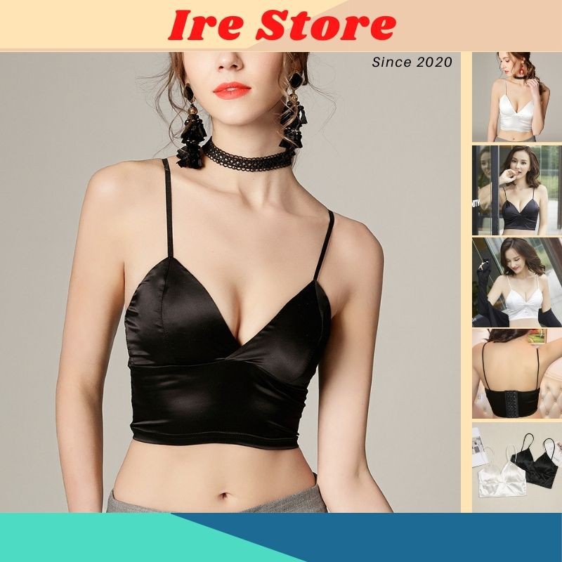 Áo Lót Nữ, Áo Bra SaTin Bảng To 2 Dây - Ire Store