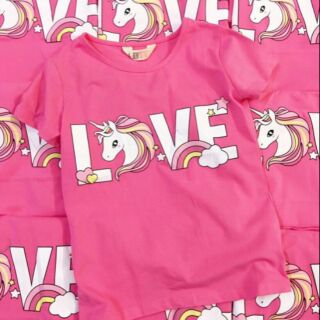 Áo phông Love cầu vồng bé gái 2-8y