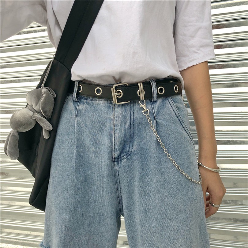 [Spot] Thắt Lưng Thiết Kế Cá Tính Thời Trang Dành Cho Nữ Và Nam 122004Thắt Lưng Phong Cách Retro Hàn Quốc Cá Tính