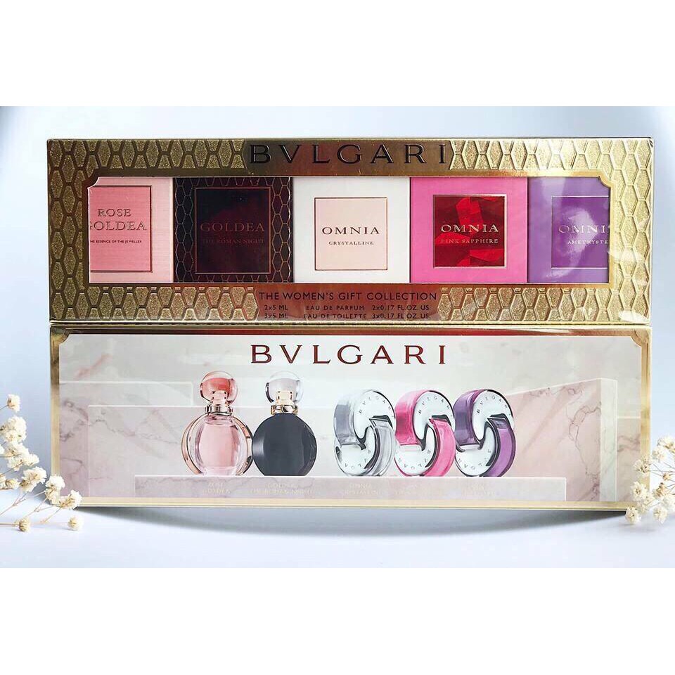 Set nước hoa BVLGARI 5 chai mini nam nữ | Thế Giới Skin Care