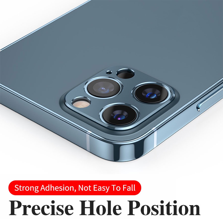 Khung kim loại bảo vệ ống kính máy ảnh mặt sau cho iPhone 12 Pro Max 12 Mini