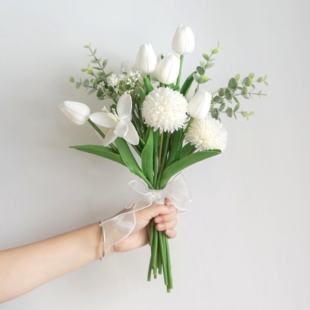 Bó Hoa Tulip Nhân Tạo Dùng Trang Trí Nhà Cửa/Tiệc Cưới/Chụp Ảnh