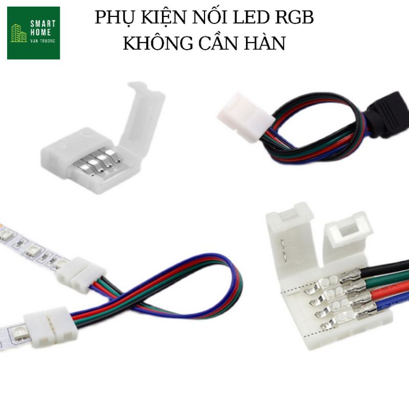 Phụ kiện LED, nối led nhanh RGB, nối led 4 pin không cần hàn, LED 5050