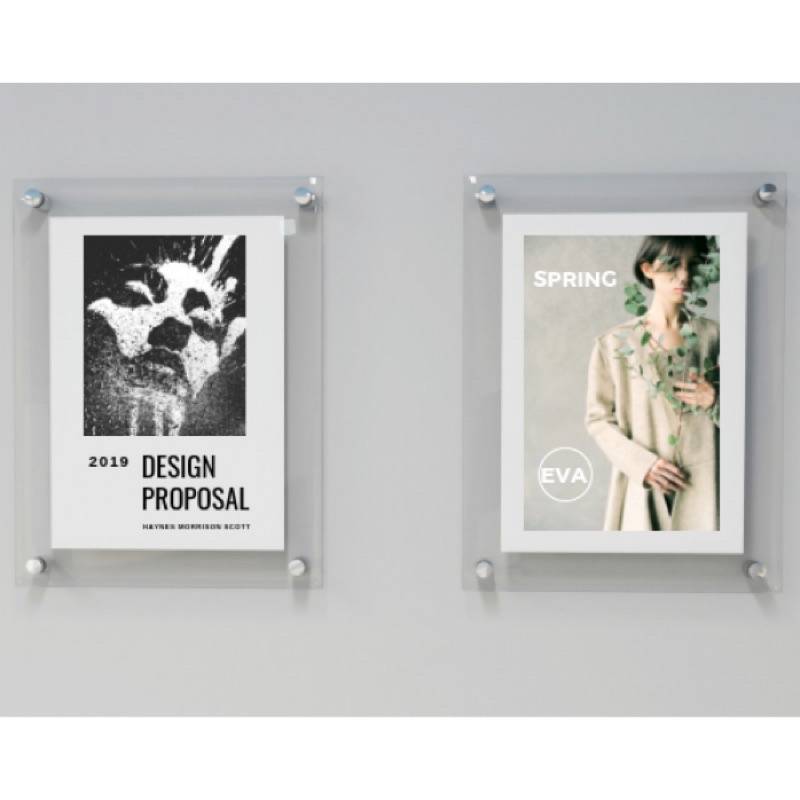 ❤Khung ảnh Mica treo tường cỡ lớn A2, khung tranh poster treo tường