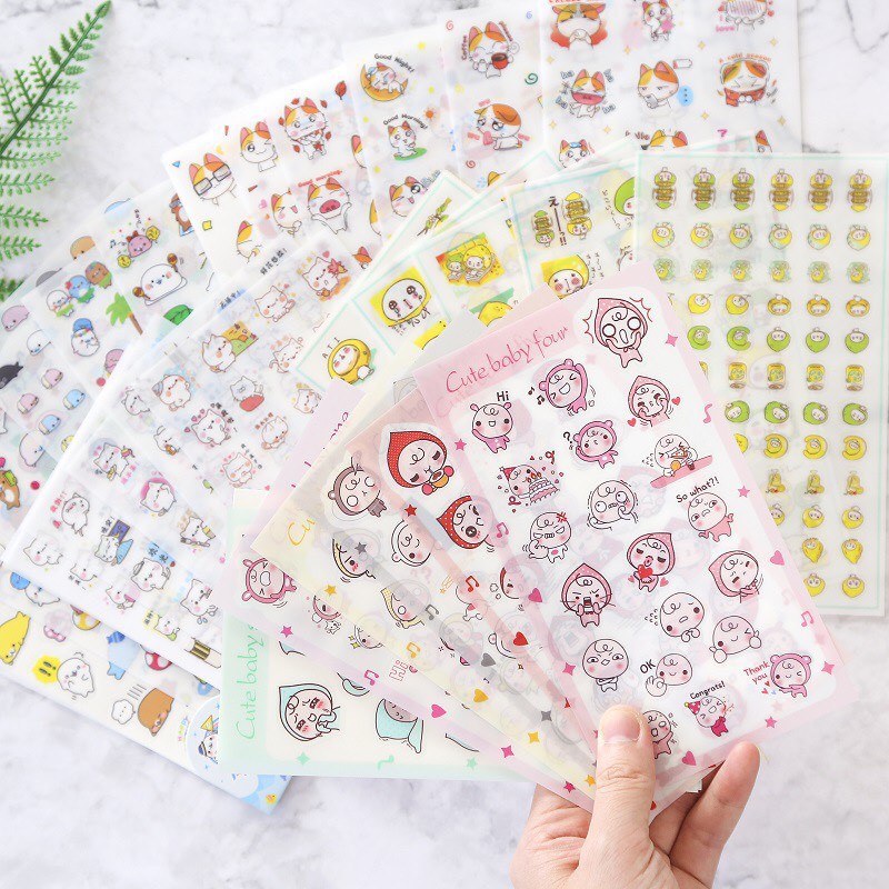 Miếng Dán Sticker nhiều kiểu nhiều hình xinh xắn