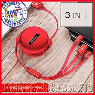 Cáp xịn sạc điện thoại 3 đầu Lightning / Type C / Micro USB