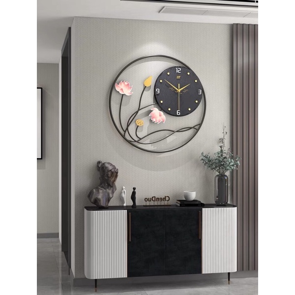 ĐỒNG HỒ TREO TƯỜNG HOA SEN DECOR ĐỘC ĐÁO TRANG TRÍ PHÒNG KHÁCH PHÒNG LÀM VIỆC