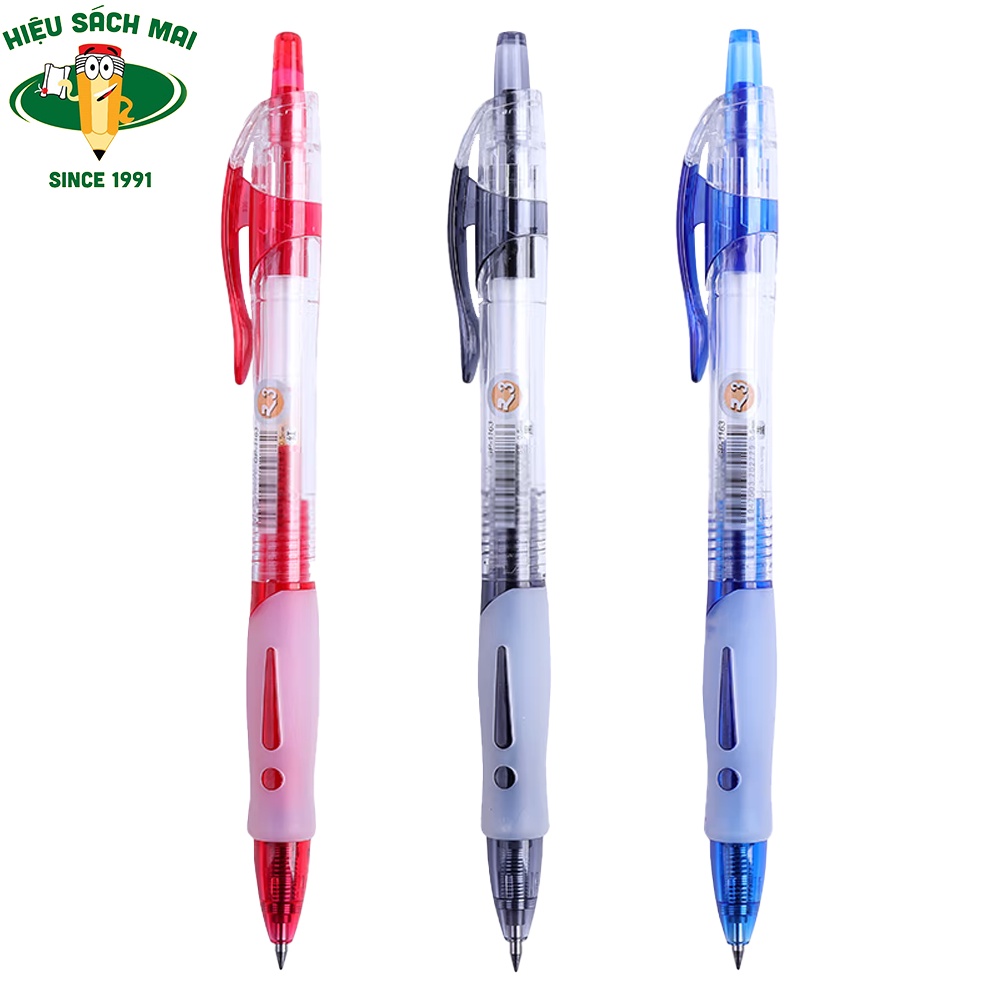 Hộp 12 cây Bút Bi Nước Béo 0.5mm Mg Gp1163 Viết Trơn Đều Mực