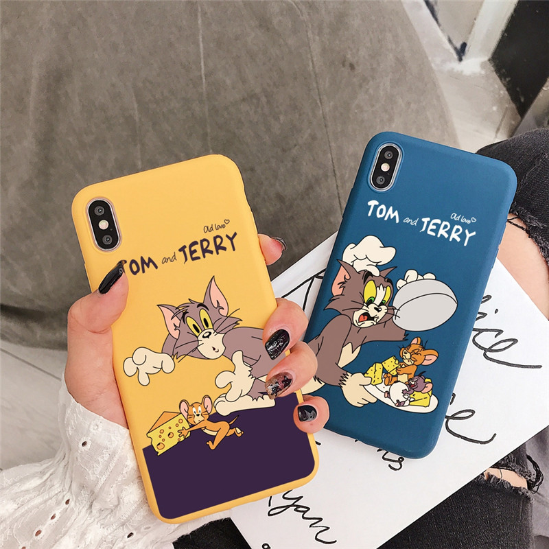 Ốp Lưng In Hình Tom Và Jerry Cao Cấp Cho Iphone 12 11 Pro Max 6 6s 7 8 Plus Iphone X Xs Max Xr Se 2020