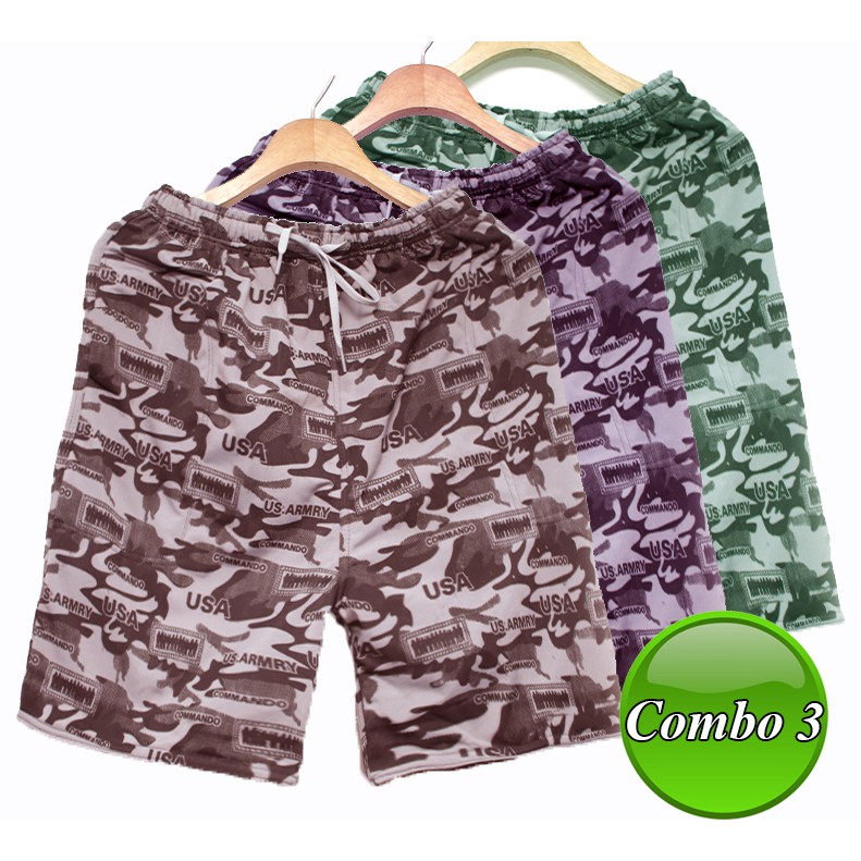 quần đùi nam ống rộng form thoải mái vải cotton mát loại in hoa văn đẹp | BigBuy360 - bigbuy360.vn