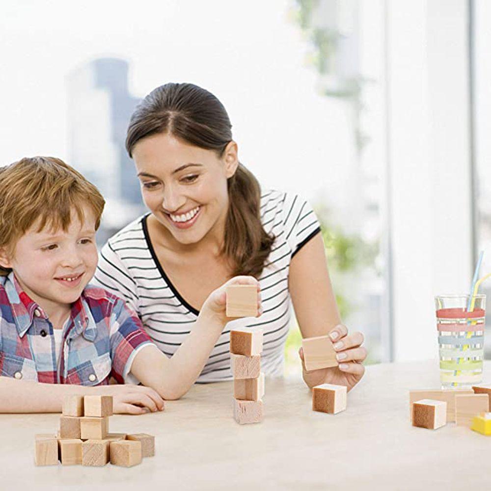 Khối Gỗ Cứng Hình Chữ Cái / Số Đếm Ngược DIY