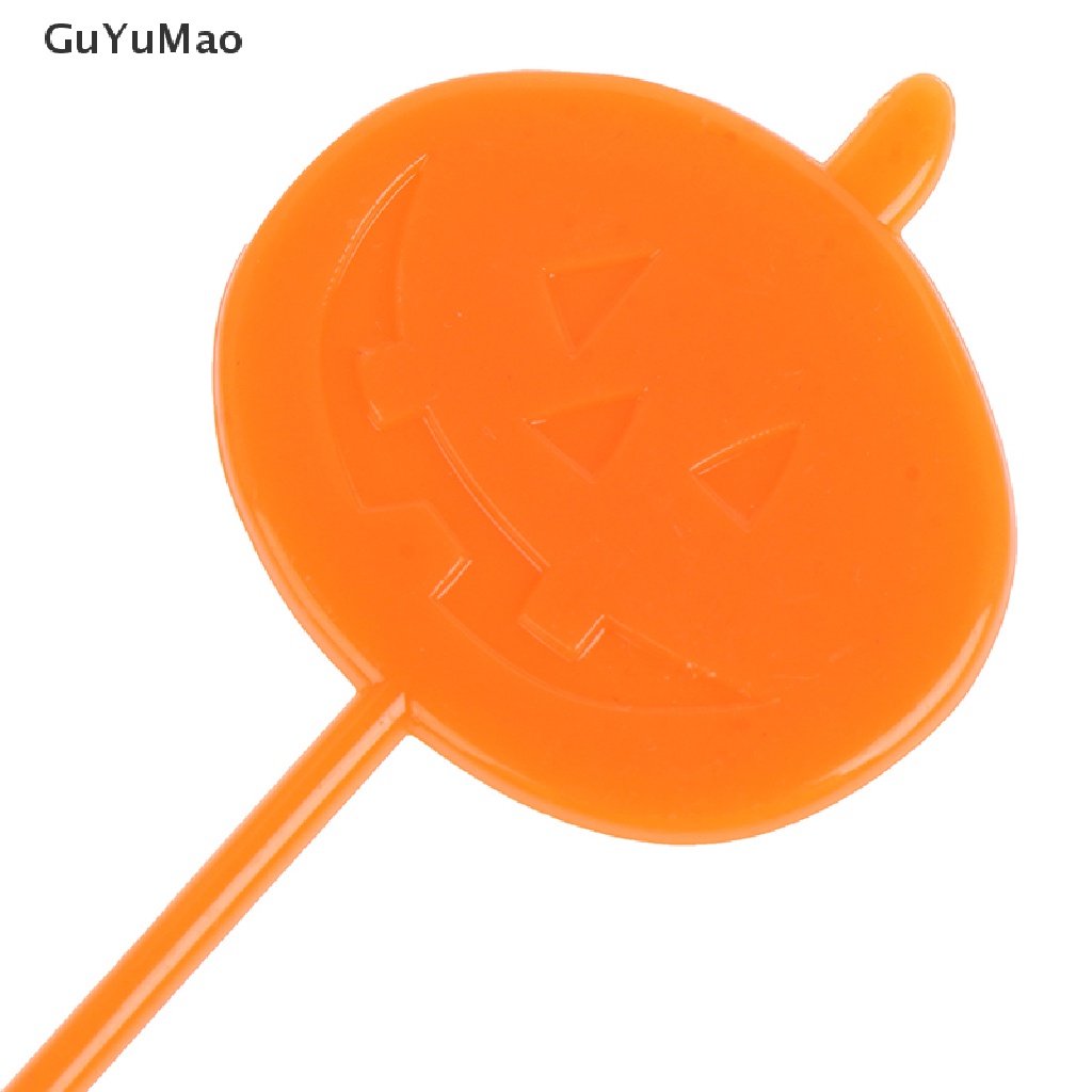 Set 8 Nĩa Ăn Trái Cây Họa Tiết Hoạt Hình Phong Cách Halloween