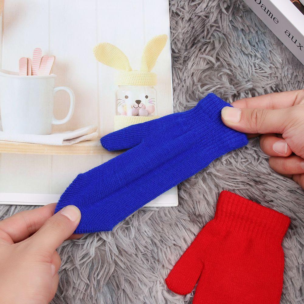 Găng Tay Dệt Kim Dày Dặn Giữ Ấm Mùa Đông MIHAN1 Cho Bé