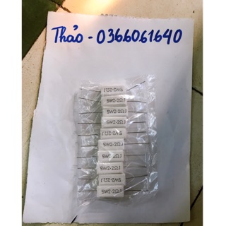 10 điện trở sứ 5w 10w 20w  2.2 ôm