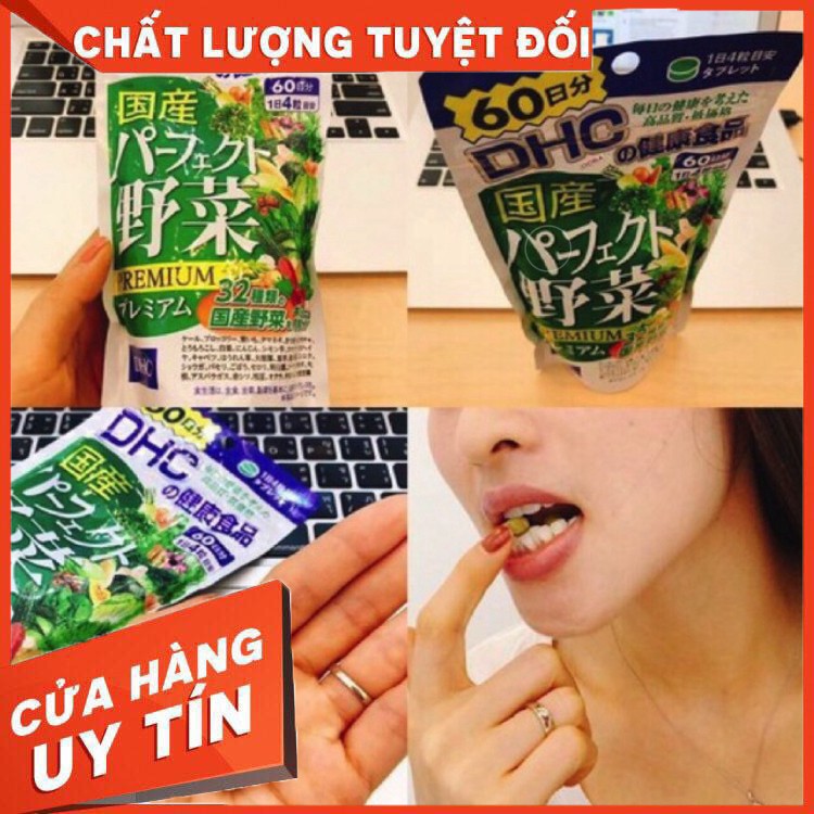 VIÊN UỐNG DHC RAU CỦ 60 NGÀY CỦA NHẬT [ Hàng Chuẩn Có Tem]