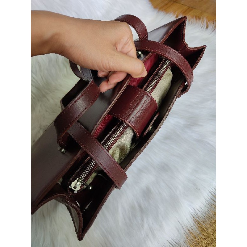 Túi đeo vai da thật